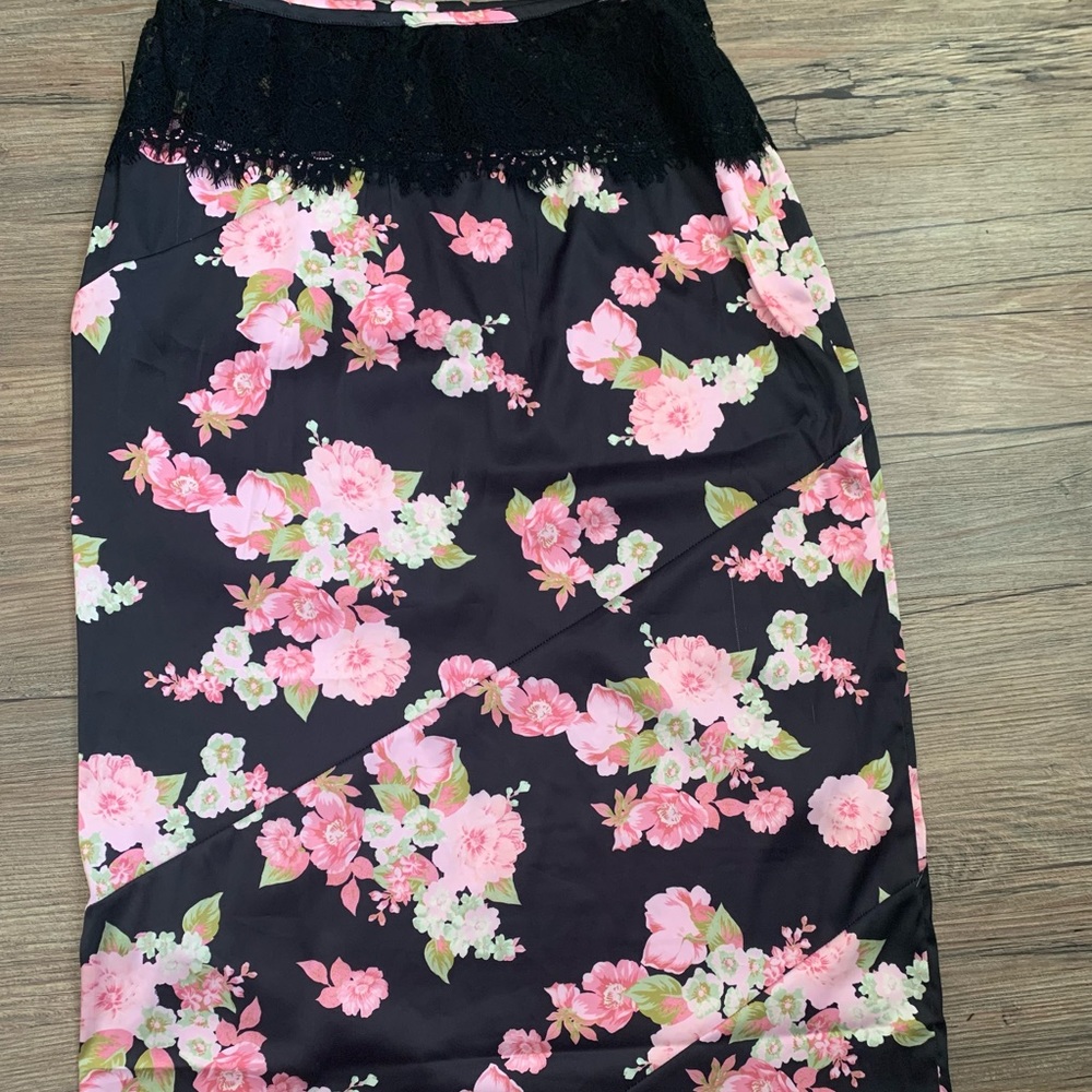 For love and lemons satin skirt